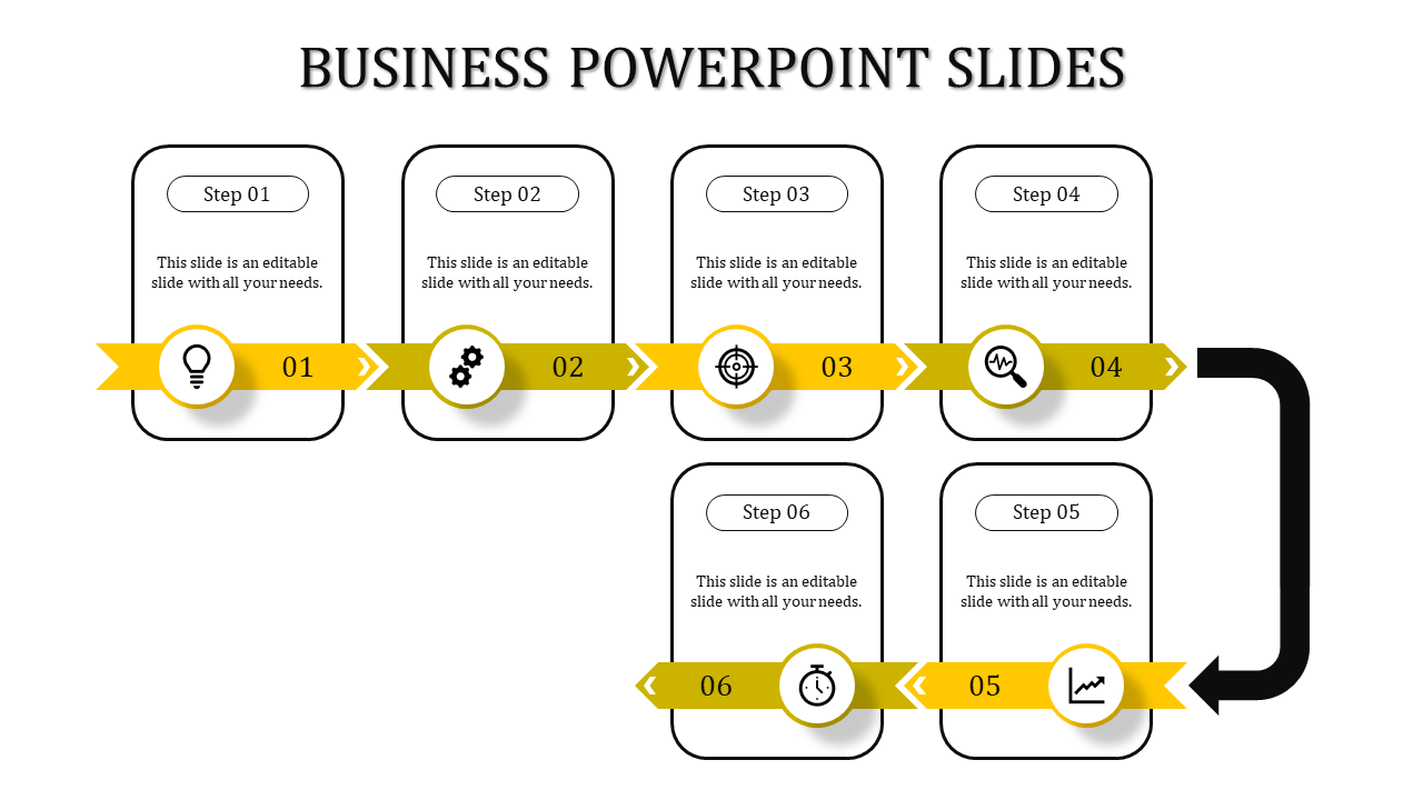 Six Nodes of Business Brilliance in Presentation Slide